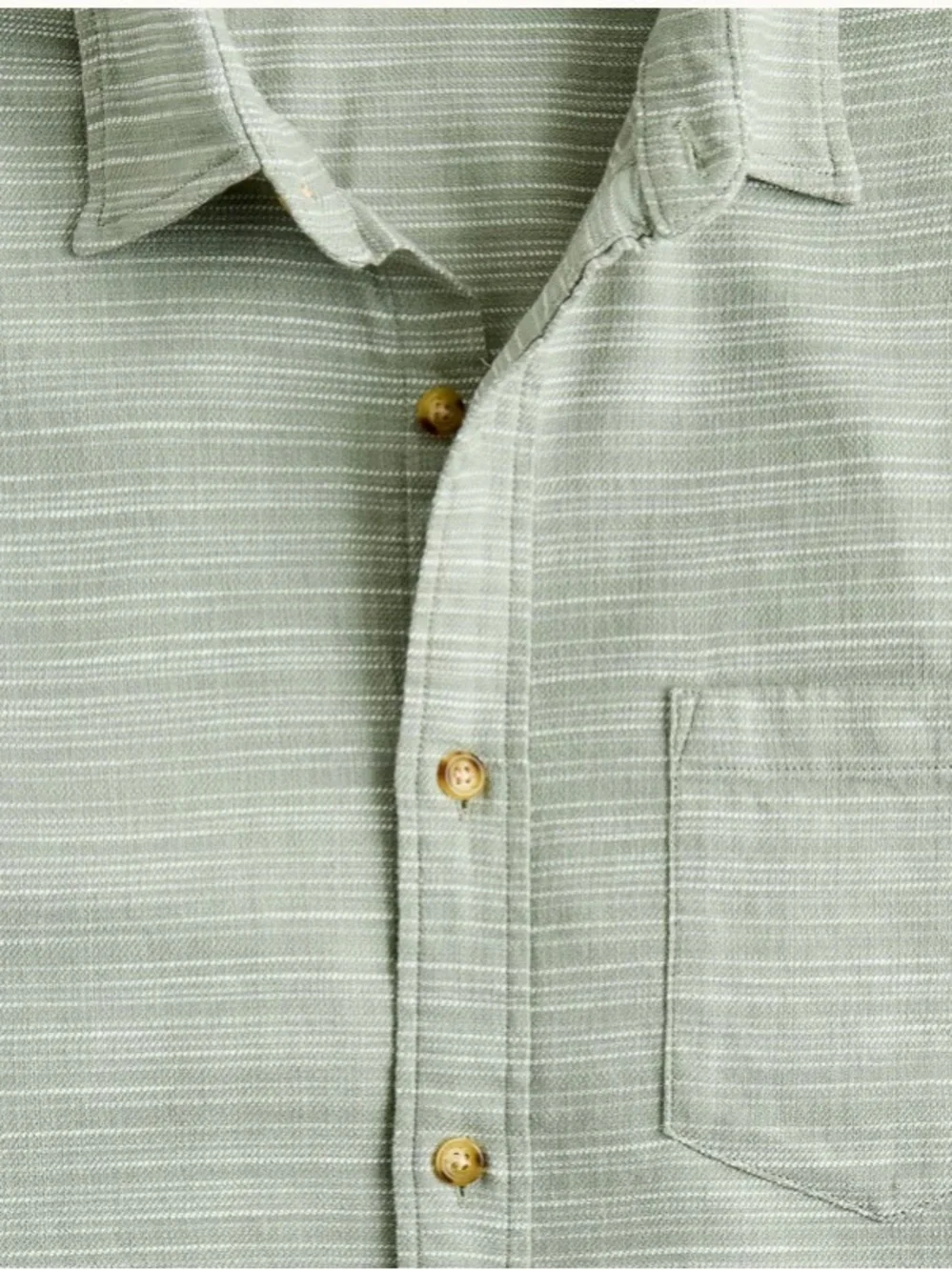 J crew quarry green Short-sleeve slub dobby shirt